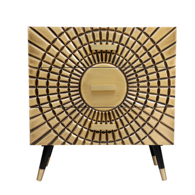 Fevronia 3 Drawer Brass Chest