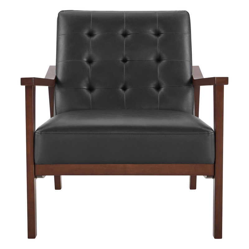Fauteuil rembourré, Noir