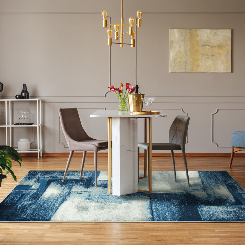 Tapis bleu marine Alayha, Rectangle 2 pi x 3 pi