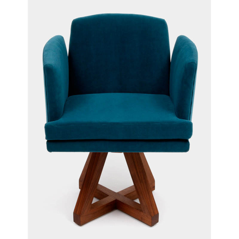 Allison Upholstered Arm Chair, Peacock