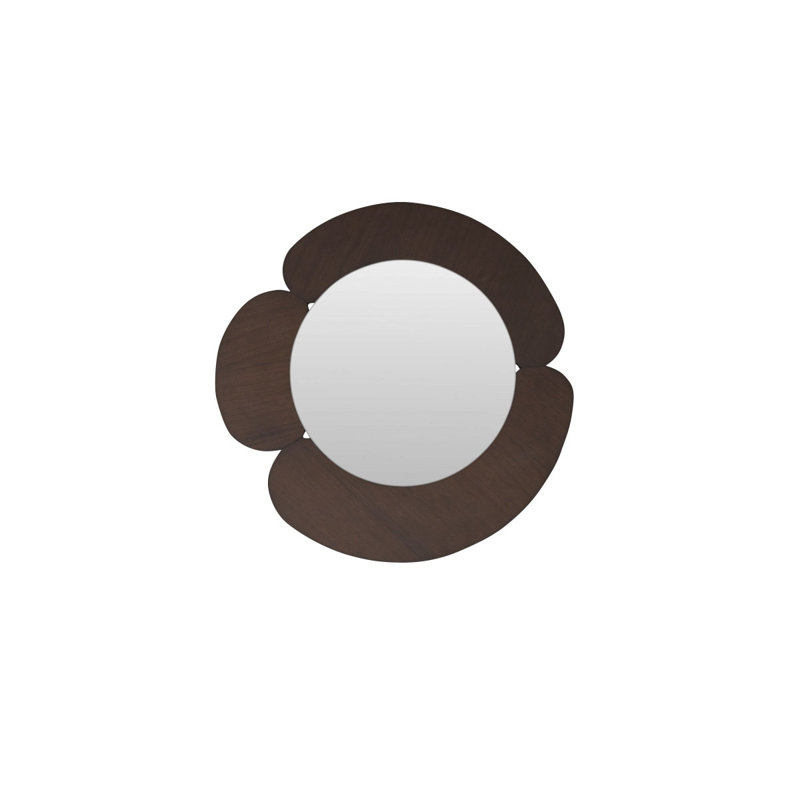 Sara Solid Wood Mirror, Brown