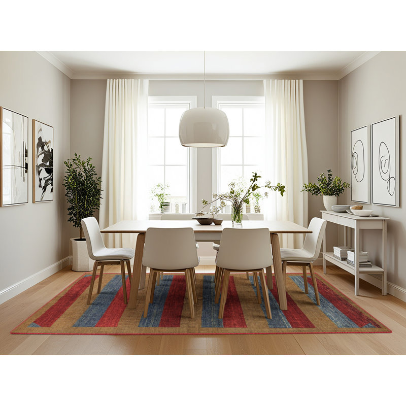 Abstract Indoor Rug, Rectangle 7' x 10'