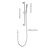Handheld Shower With 59 - Inch Hose And 28 Slide Bar, Height Flexible Aspect, Brushed Nickel Finish, Stainless Steel For Prolonged Use Adjustable Bar Hose, Steel, Multiple Spray Choices Diverse