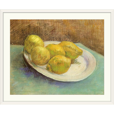 " Still Life with Lemons on a Plate " by Vincent Van Gogh Print
