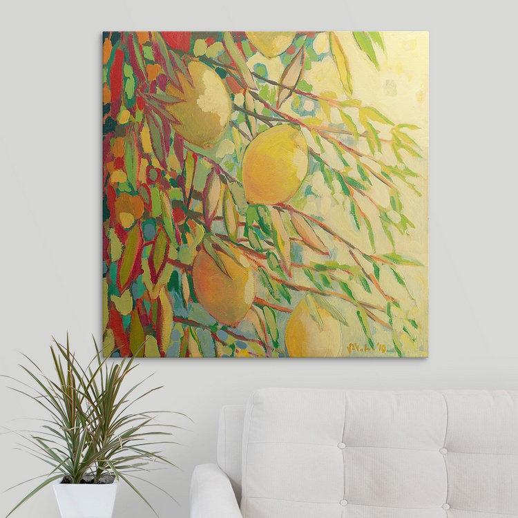 «Nolani Four Lemons», reproduction, H 10 po x l 10 po x p 1,5 po, Toile