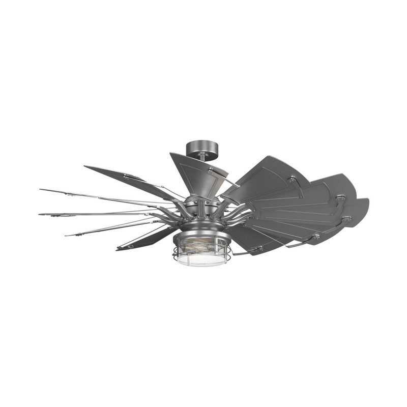 Vannest 2-Light Ceiling Fan Light Kit, Antique Nickel
