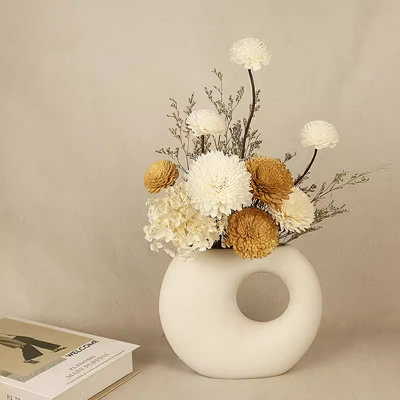 Décoration de bureau, fausses fleurs, fleurs simulées, bouquets décoratifs