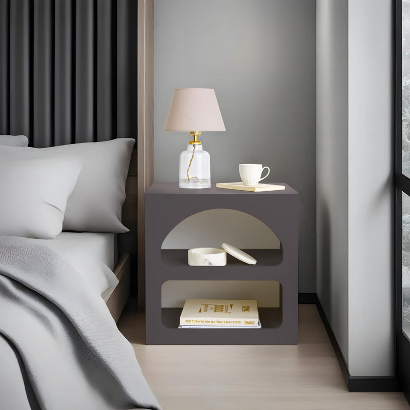 50 cm W Particle Board Bedside Table