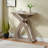 Hallway Entryway Foyer Front Door Console Table Curved Legs Dark Taupe Color