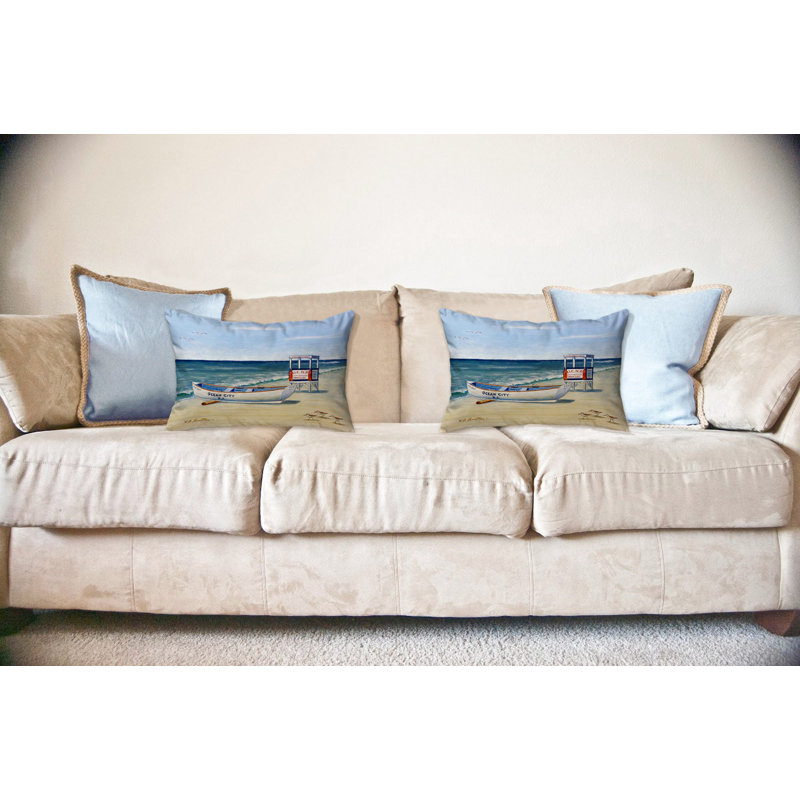 No Decorative Addition Outdoor Reversible Throw Pillow