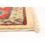Tapis de couloir en laine noué à la main de conception unique 5 pi x 17 pi 1 po Deventer Tapis décoratif de couleur crème/rouge