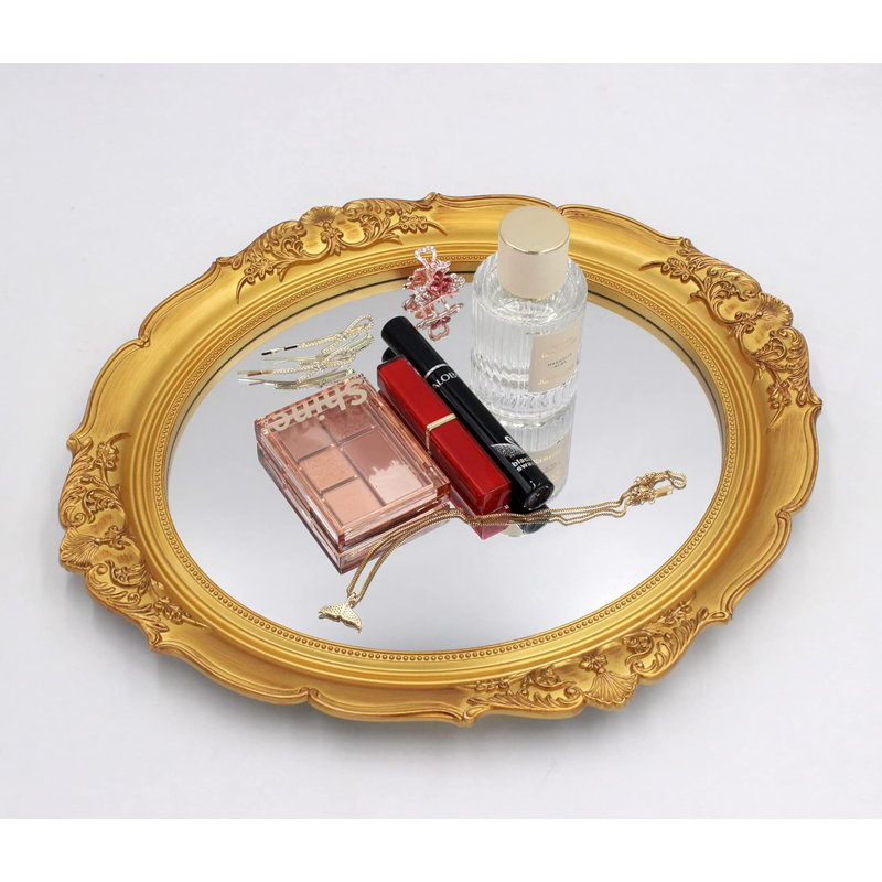 Oval Mirror, Gold