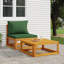 Chaise de patio avec coussins et repose-pieds-1224075569
