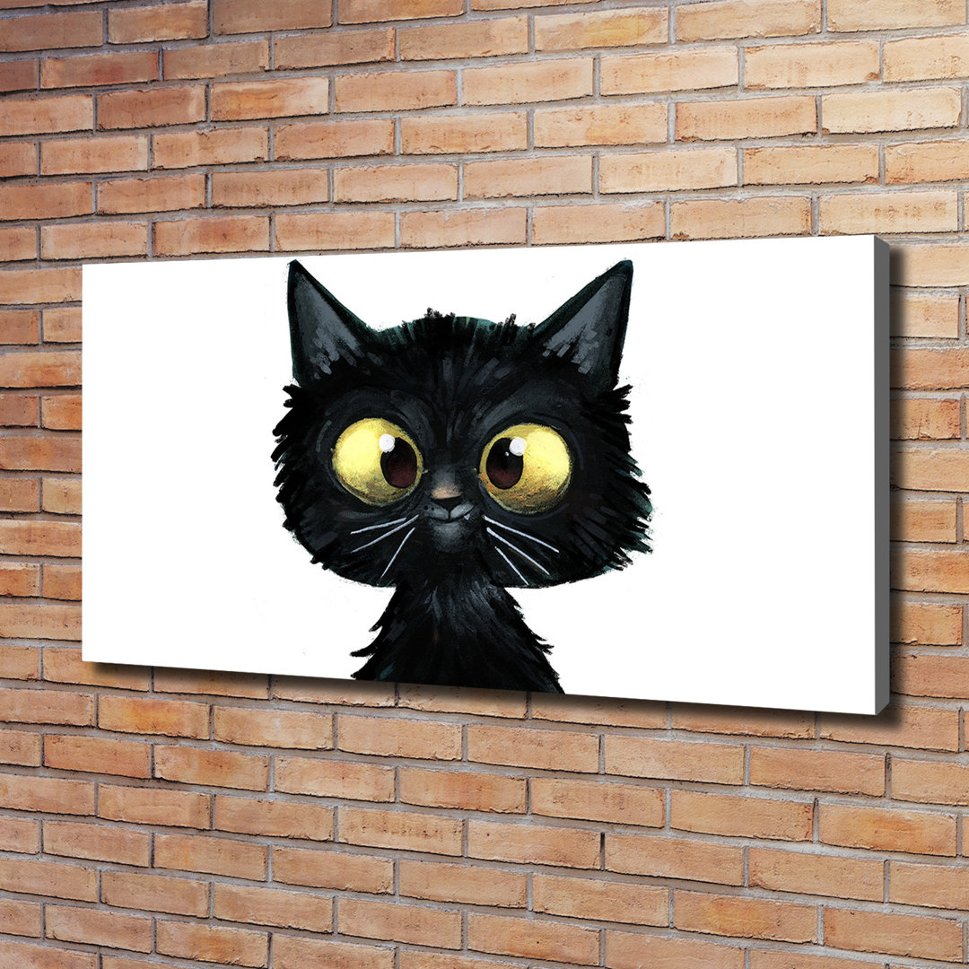 Katzen-Illustration - Kunstdrucke auf Leinwand - Wrapped Canvas