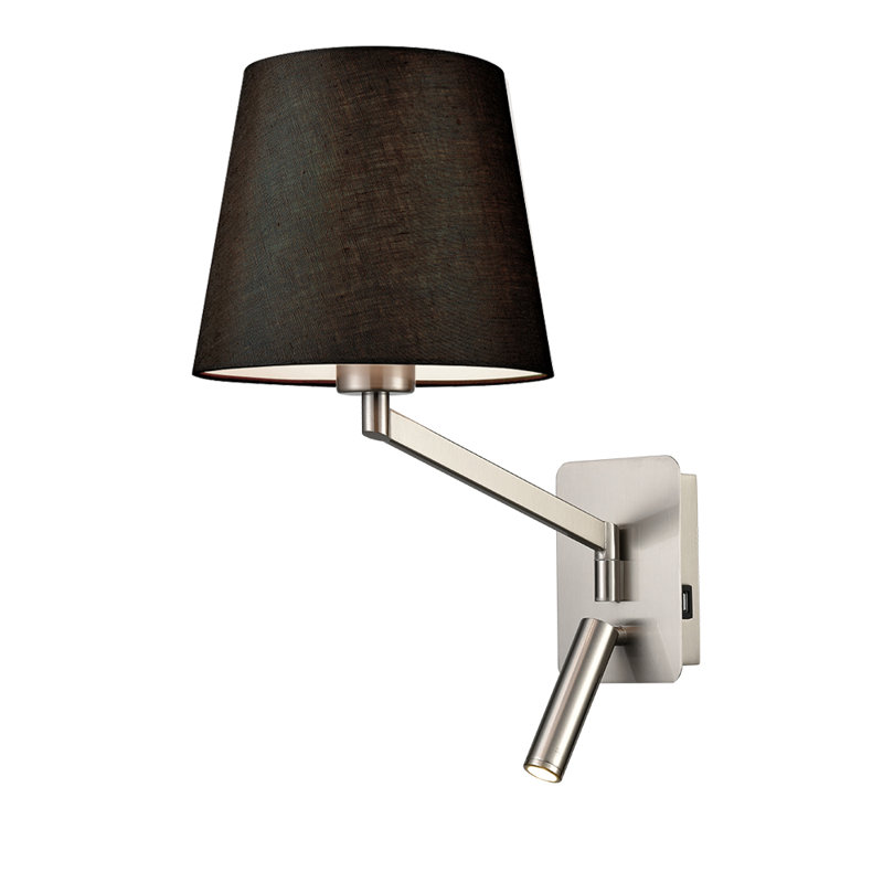 Tabetha LED Armed Sconce, Black