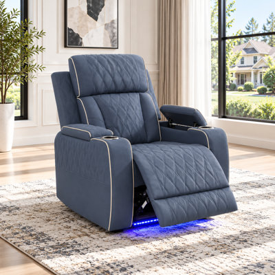 Fauteuil inclinable électrique haut de gamme en similicuir