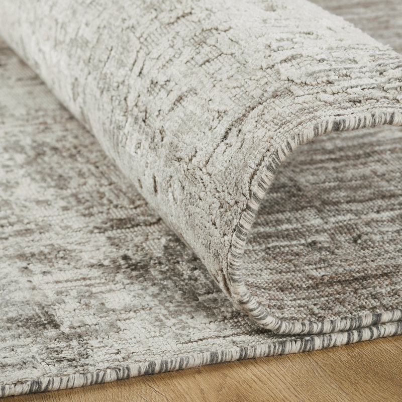 Elements Silver Mist Handmade Area Rug, Rectangle 8'6" x 11'6"