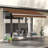 10' X 8' Manual Retractable Sun Shade Patio Awning - Coffee Brown-125181373-125181365
