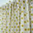 Mustard Yellow Floral Hand Block Printed Viscose Linen Unlined Flat Panel Curtain for Living Room and Bedroom, Boho Farmhouse Linen Drapes & Curtains-1478104744