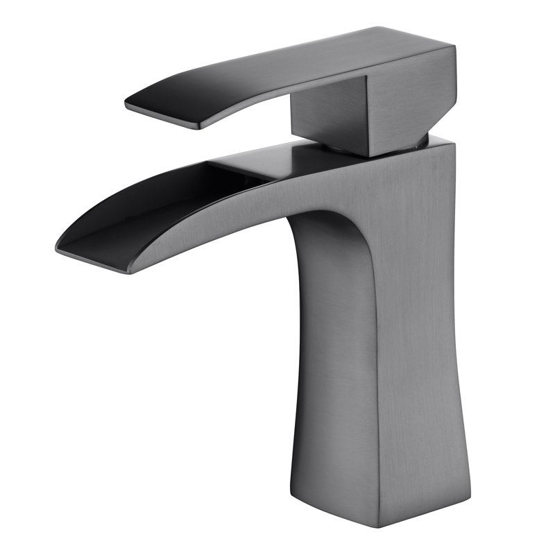 Robinet de salle de bain Sumerain, Gris métallisé