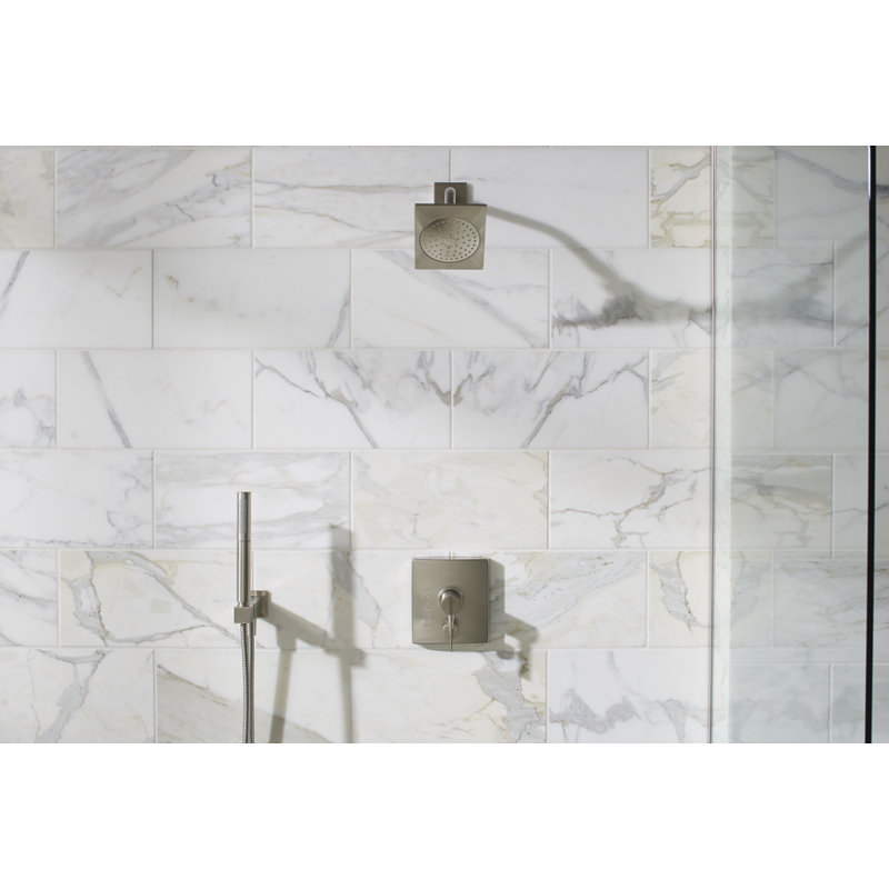 Garniture de douche rite-temp Stance, Nickel brossé éclatant