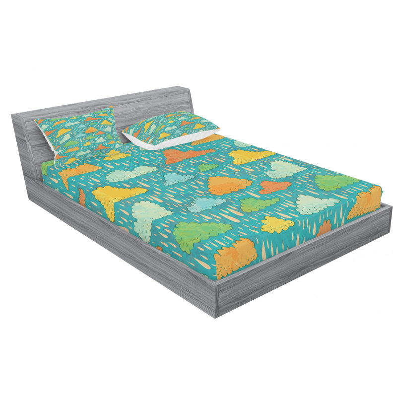 Microfiber Sheet Set, Queen Sheet Set with Fitted Sheet