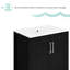 Meuble-lavabo simple moderne autoportant de 30 pouces avec lavabo (robinet inclus)-67898137