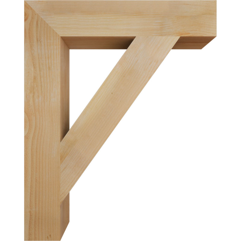 Support de bloc traditionnel, H 40 po x l 6 po x P 32 po, Douglas (sciage brut)