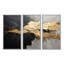 «Black and Gold Abstract Meditation I», ensemble d'art mural abstrait-111756232-111756233