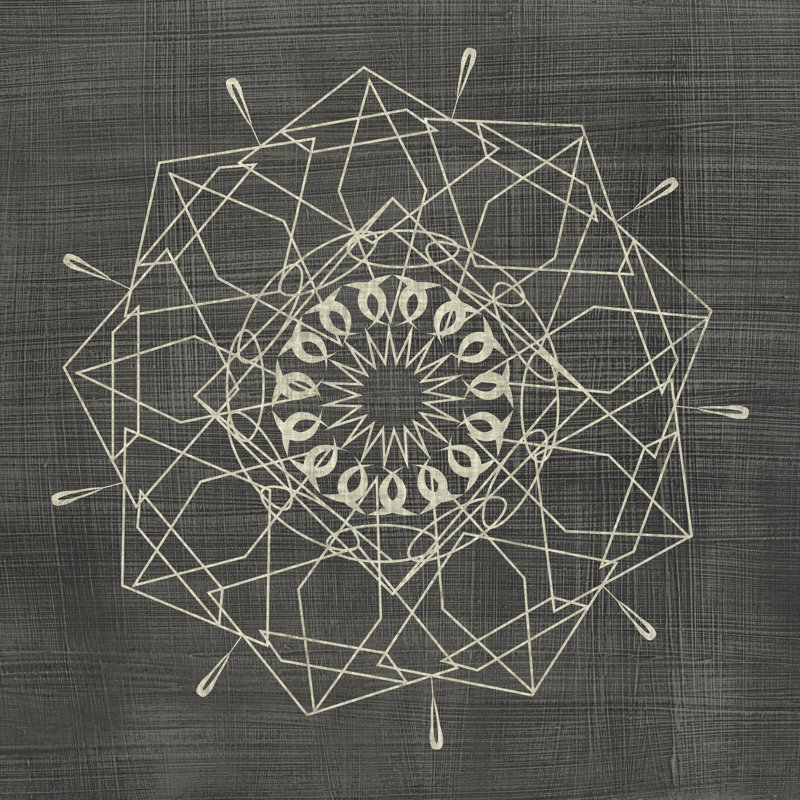 Geometric Tile II by Chariklia Zarris - Wrapped Canvas Painting, 30cm H x 30cm W x 3.8cm D