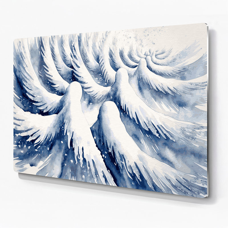 Art mural en métal «Christmas Snow», H 132 po x l 168 po x P 0,05 po