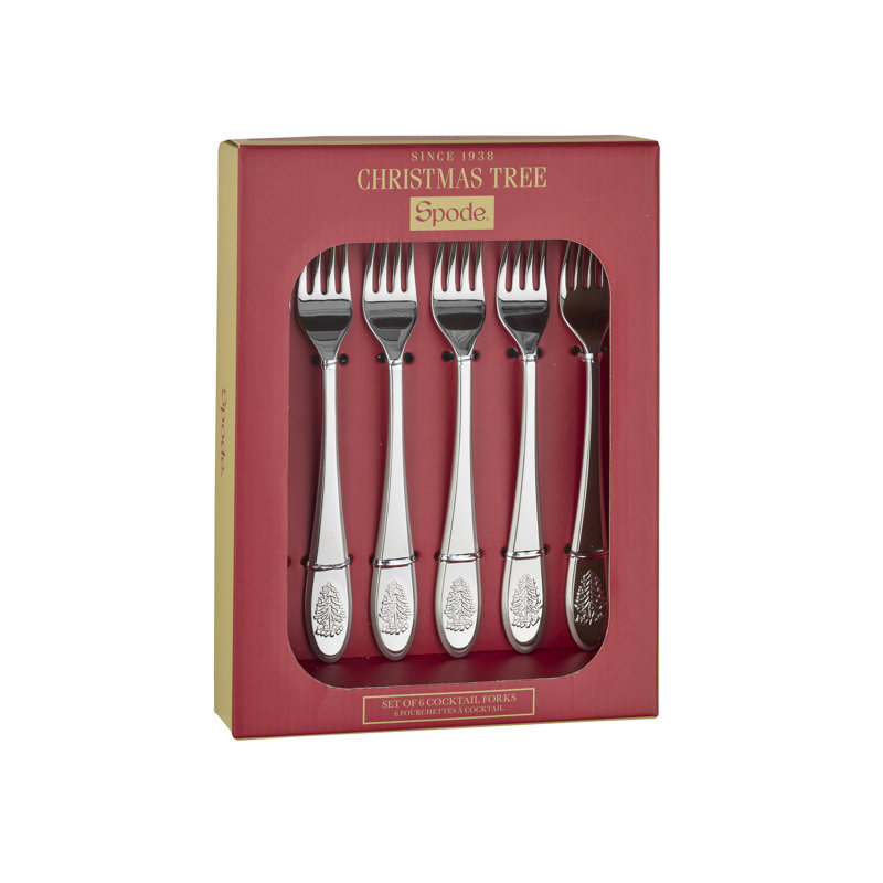 Spode Christmas Tree Cocktail Forks