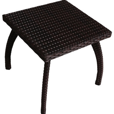 Side Table - Brown , Complements Outdoor Furniture Table, Improves Living