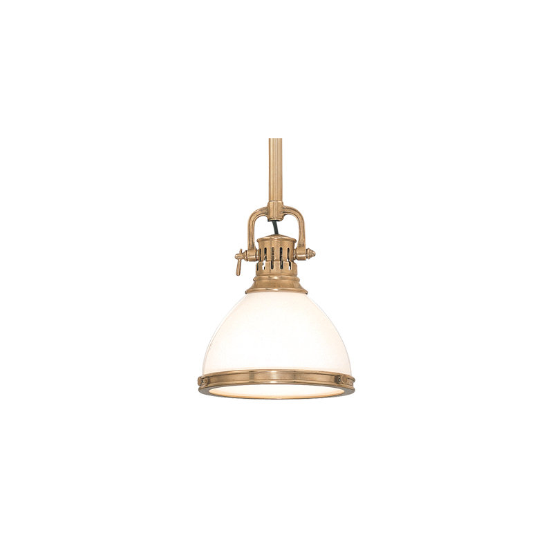 Randolph 1 - Light Pendant, Aged Brass, 10"