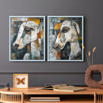 ANIMALS Series Cxxi - reproduction encadrée de qualité supérieure - prête à être accrochée - aucun clou requis - aucun clou requis