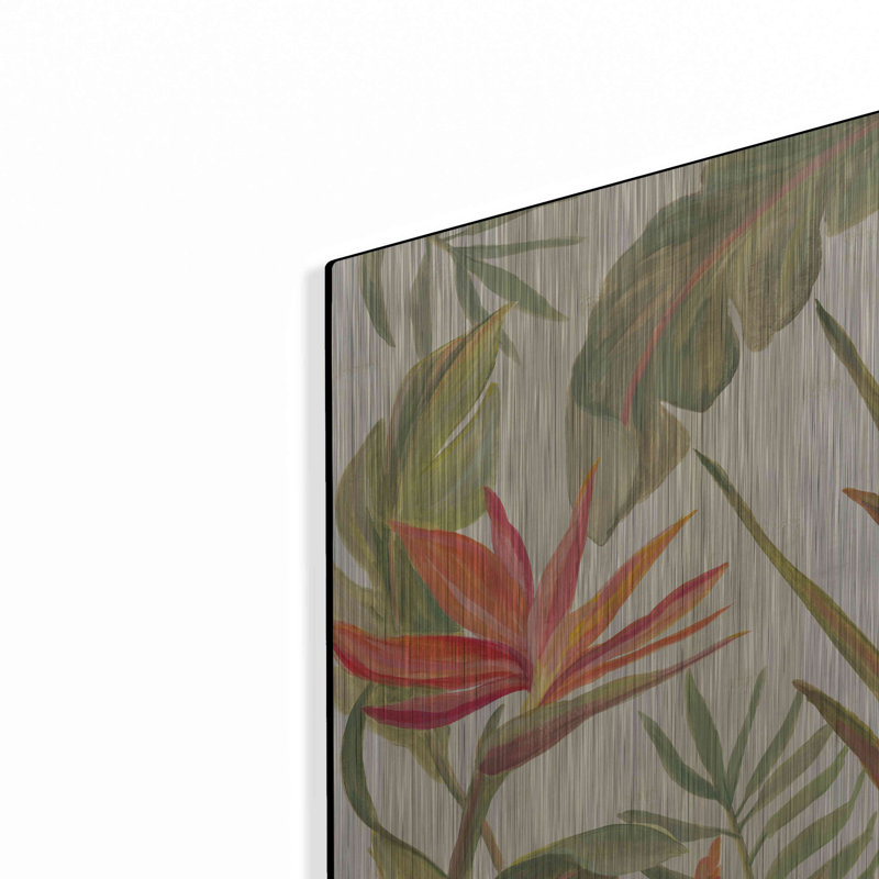 Bay Isle Home™ «Tropical Garden VII» par Silvia Vassileva, art mural en métal, H 24 po x l 36 po