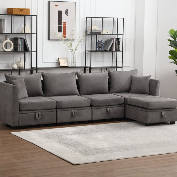 Latitude Run® Veneita Upholstered Sectional | Wayfair