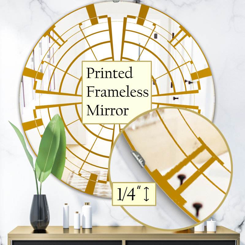 Maya Vortex II - miroir glam, H 23,6 po x l 23,6 po