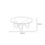 Table basse ronde en bois massif en verre trempé-105353531