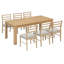 Ensemble de table et de chaises 7 pièces avec rallonge Ail, ensemble de salle à manger, ensemble de table à manger-1875849977