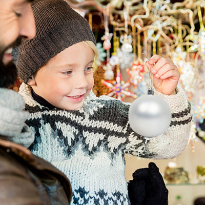 Boules de Noël décoratives incassables à suspendre au sapin, 40 mm, ensemble de 24 pièces