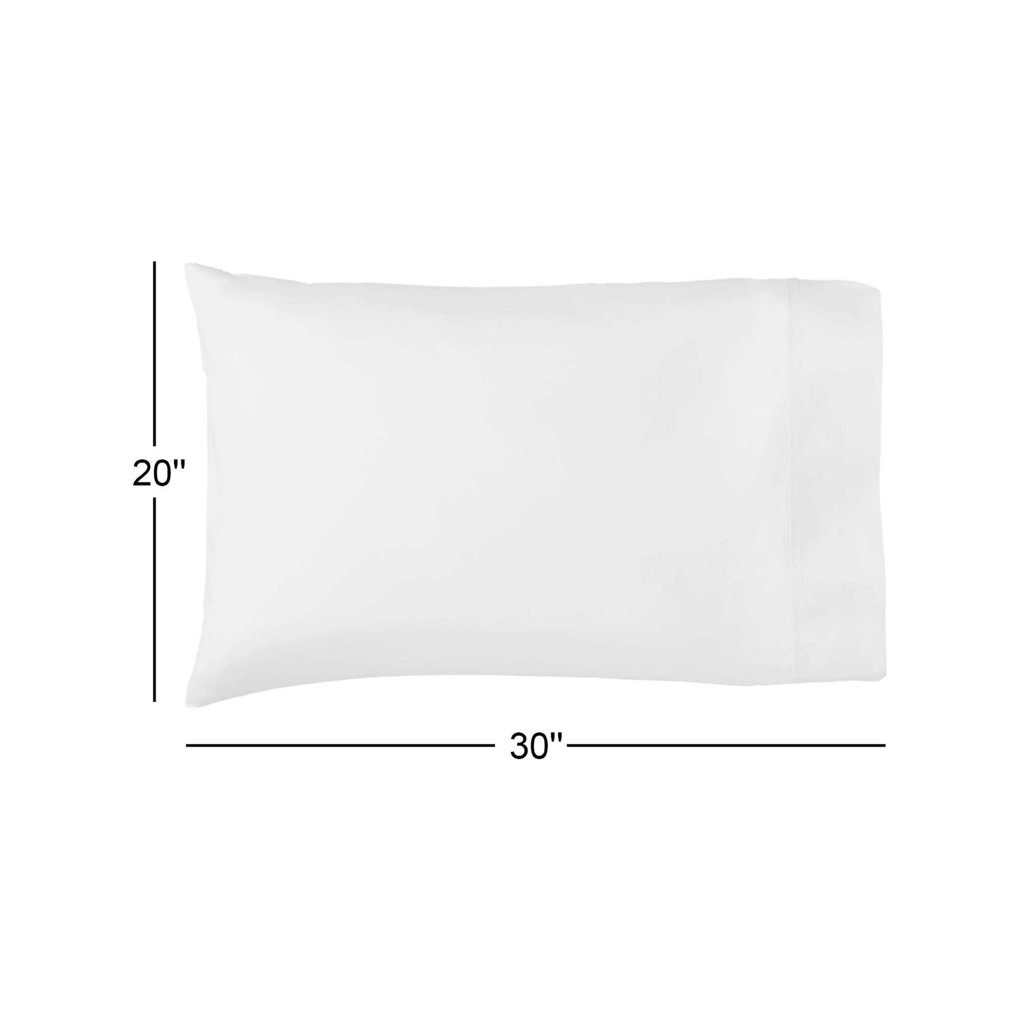 Emrik Brushed Organic Cotton Percale Sheet Set, Full, White