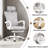 Mesh Office Chair With Footrest & Headrest-2108736593