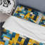 Ensemble de housse de couette géométrique jaune et bleu Harmony Blocks-1653731411