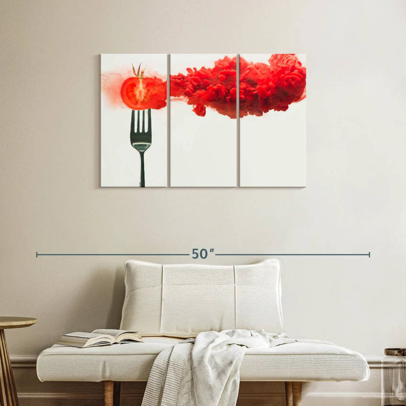 Yarlin Disintegrated Tomato, 24" H x 38" W