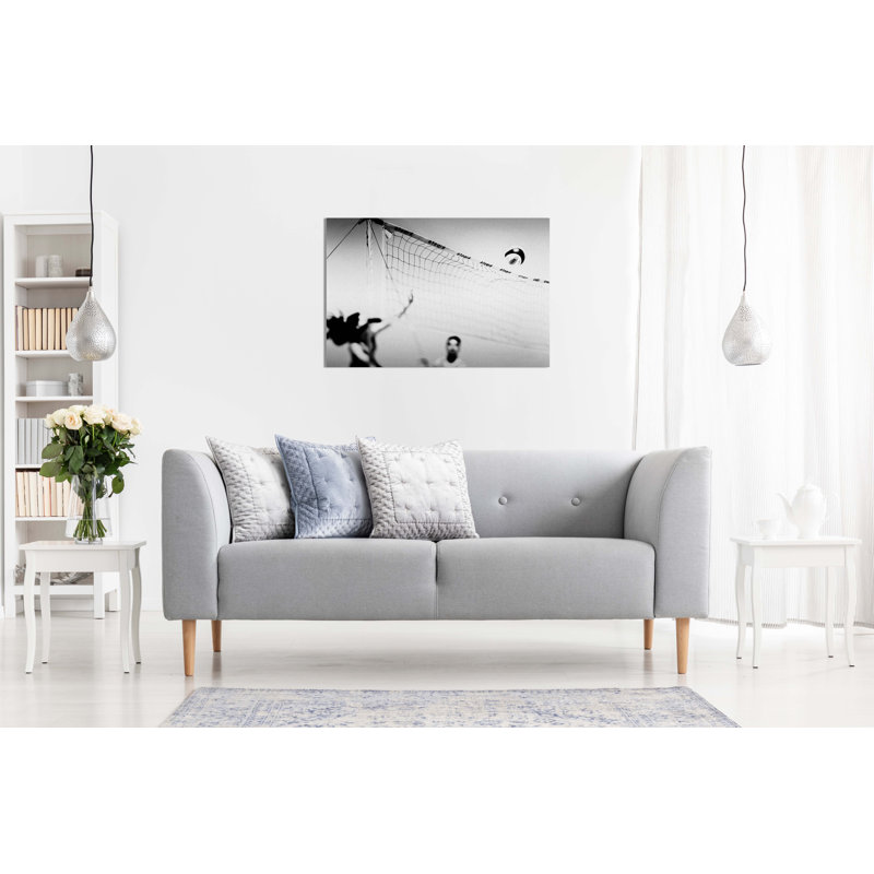 Beach Volleyball Sports - Wrapped Canvas Print, 20cm H x 31cm W