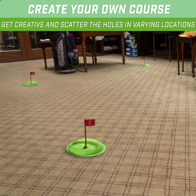 Green and Red Mini Golf Challenge Set with Scorecard