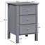 Ezell 40cm W Manufactured Wood Bedside Table