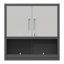 Metal Wall-Mounted Tool Storage Cabinet With Locking Door And 1 Shelf