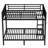 Metal Full Over Full Bunk Bed For Teens And Adults,Space-Saving/Noise Reduced/No Box Spring Needed, Black-1565474441-1565474440
